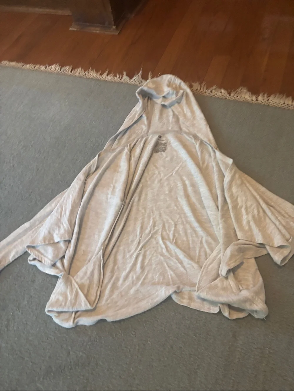 Target Light Gray Hooded Kids Poncho